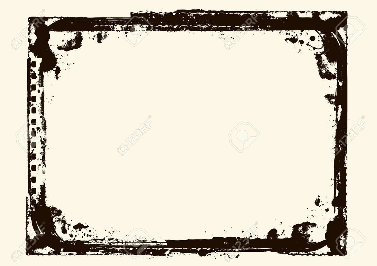 editable distressed dark border designed with real antique photos