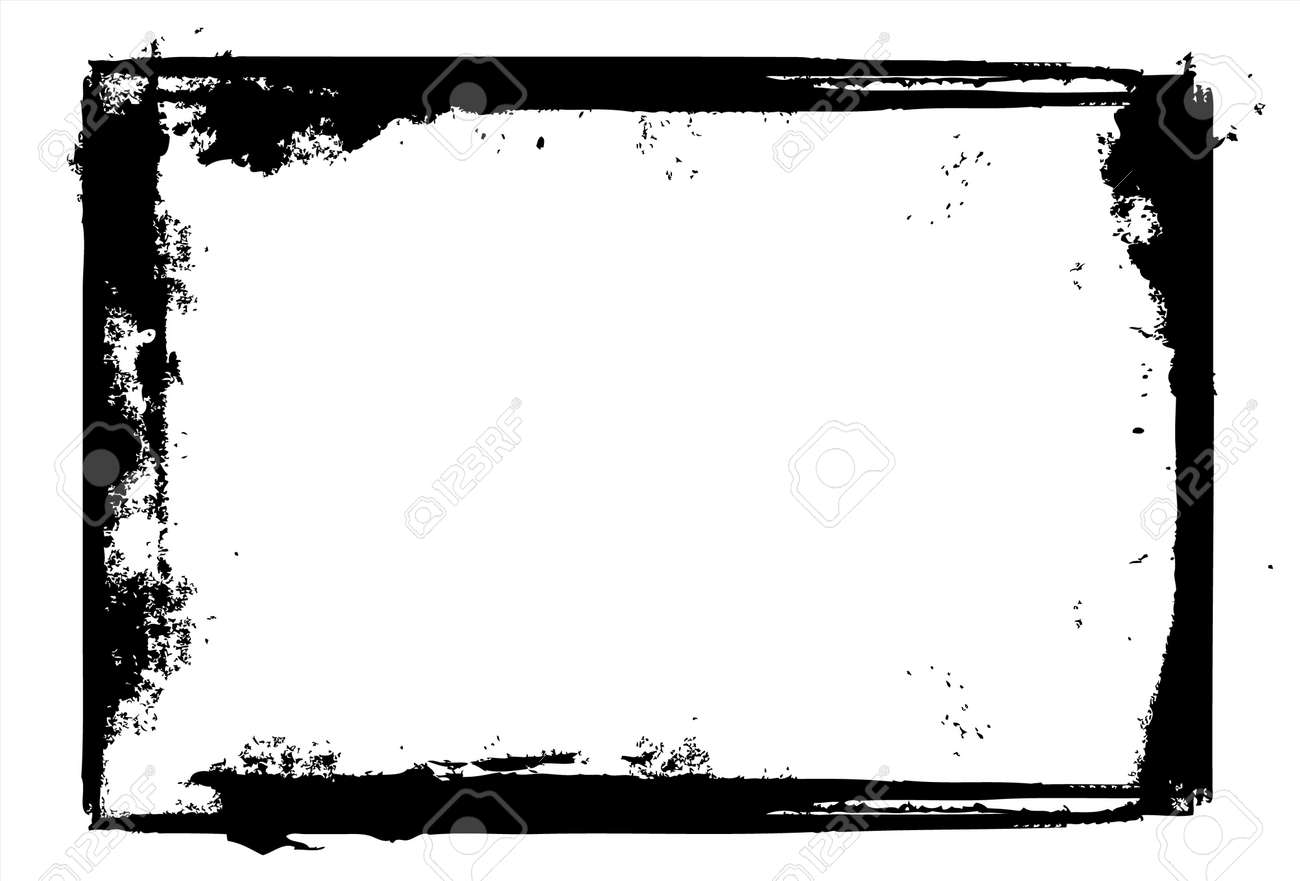 editable vector distressed dark border nice grunge element
