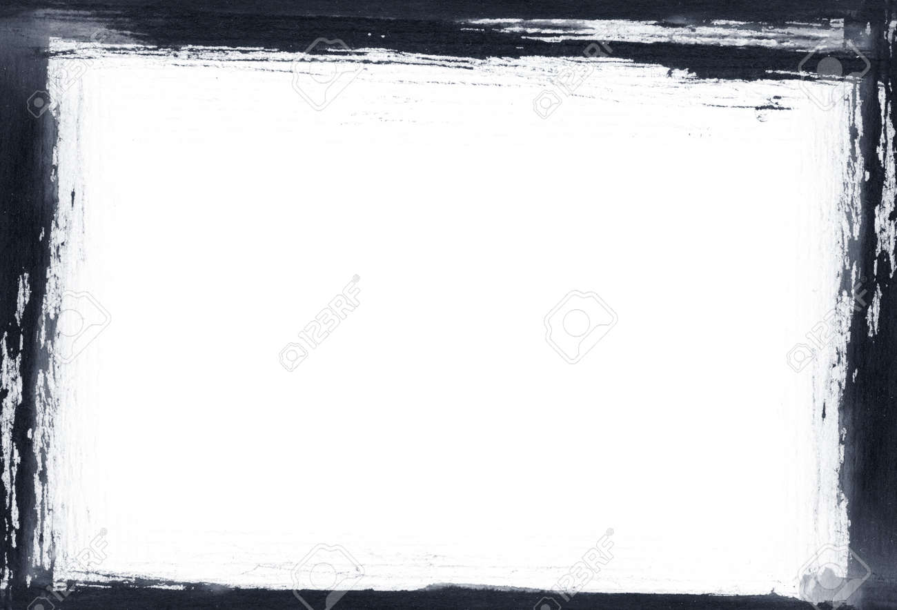 dark border on paper hand painted by me nice element for your