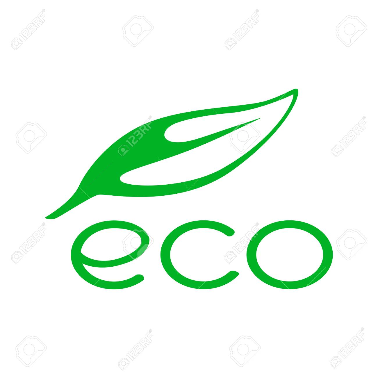 vector eco logo or icon design template badges labels and template for badges