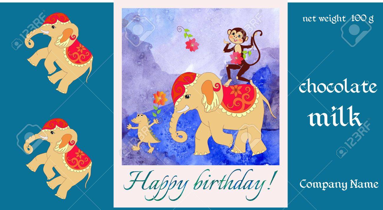 Bon Anniversaire Emballage Au Chocolat Avec Un Singe Mignon Un Elephant Et Un Petit Crocodile Sur Fond D Aquarelle Illustration De Dessin Anime 2 Banque D Images Et Photos Libres De Droits Image Bon Anniversaire Emballage Au Chocolat Avec Un Singe Mignon Un Elephant Et Un Petit Crocodile Sur Fond D Aquarelle Illustration De Dessin Anime 2 Banque D Images Et Photos Libres De Droits Image
