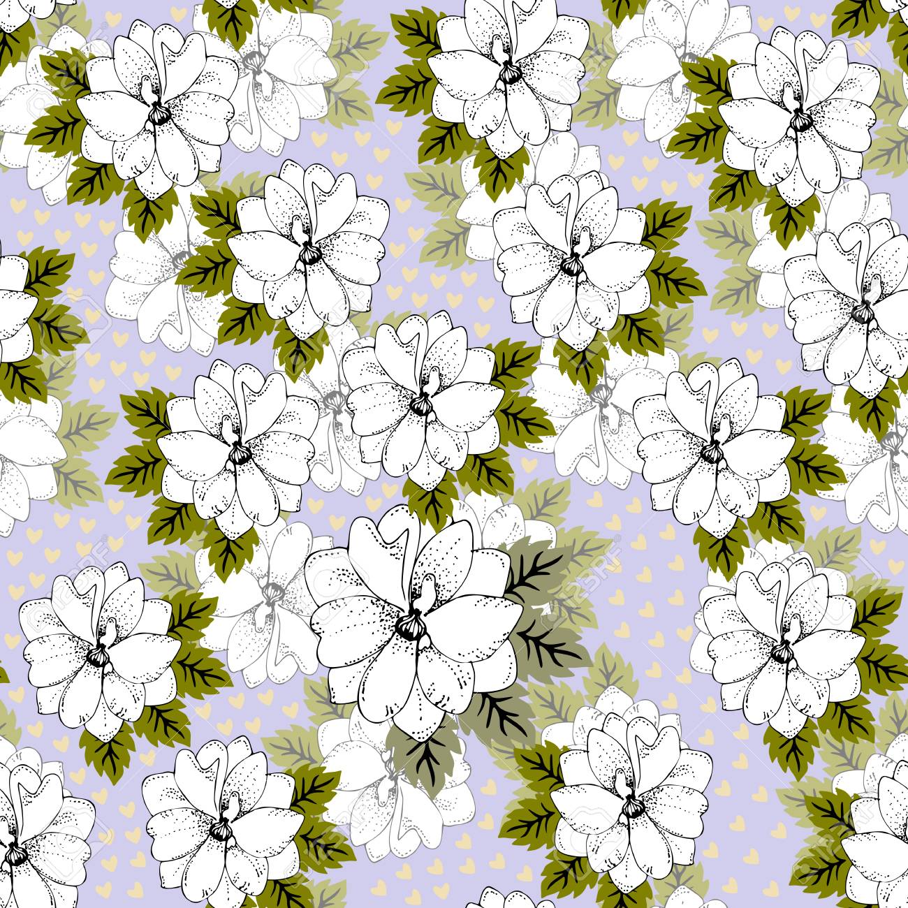delphinium floral pattern delicate flower wallpaper print for