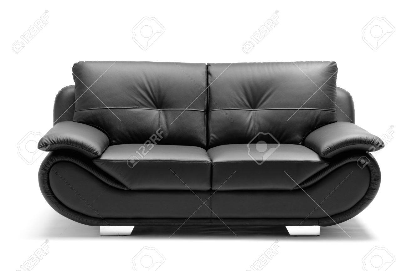 A View Of A Modern Leather Sofa Isolated On White Background Stock - A View Of A Modern Leather Sofa Isolated On White Background Stock Photo a view of a modern leather sofa isolated on white background stock - a view of a modern leather sofa isolated on white background stock photo