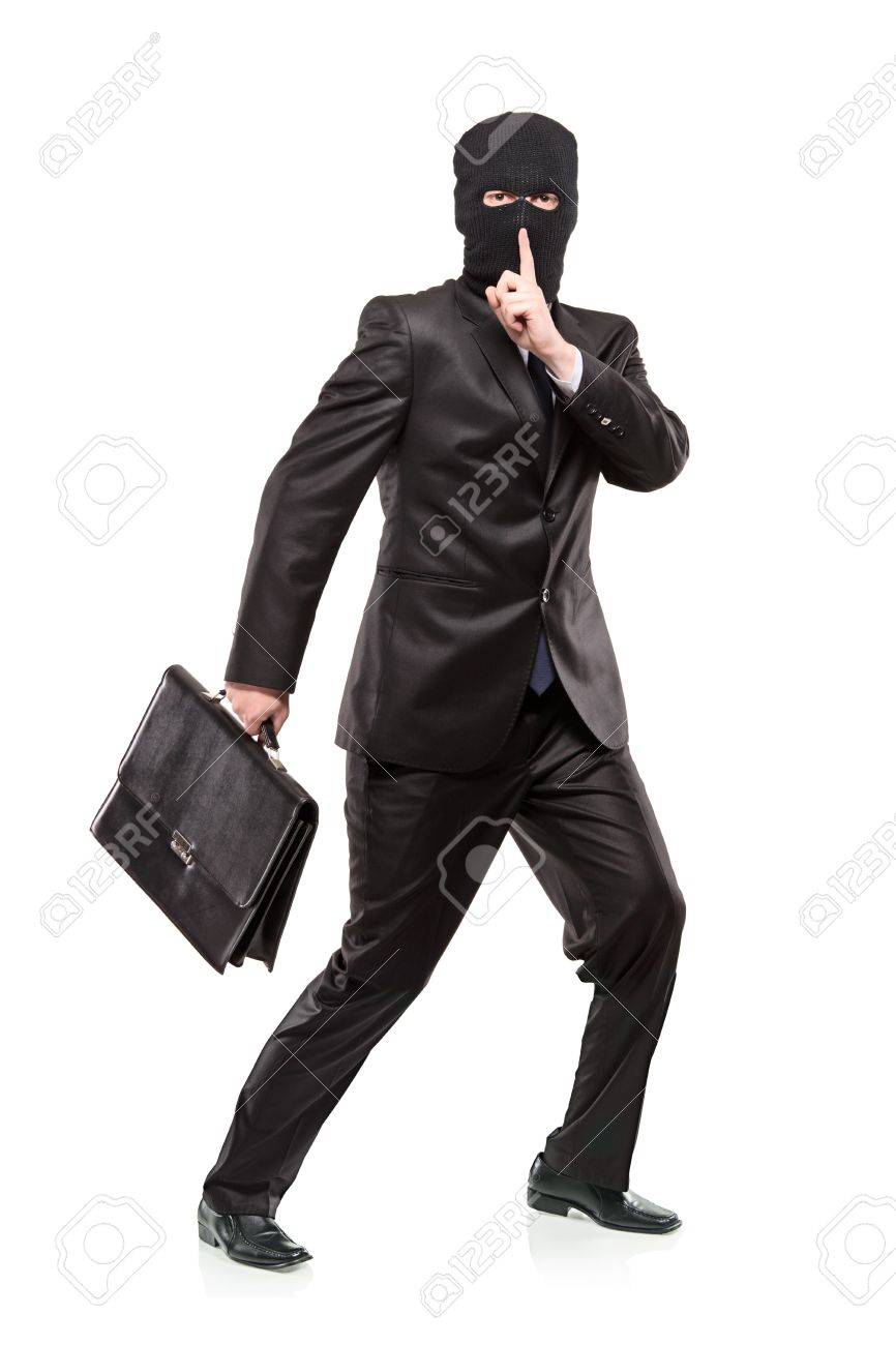 Ein Mann In Raub Maske Die Stehlen Einer Aktentasche Die Isoliert Auf Weissem Hintergrund Lizenzfreie Fotos Bilder Und Stock Fotografie Image 6766016
