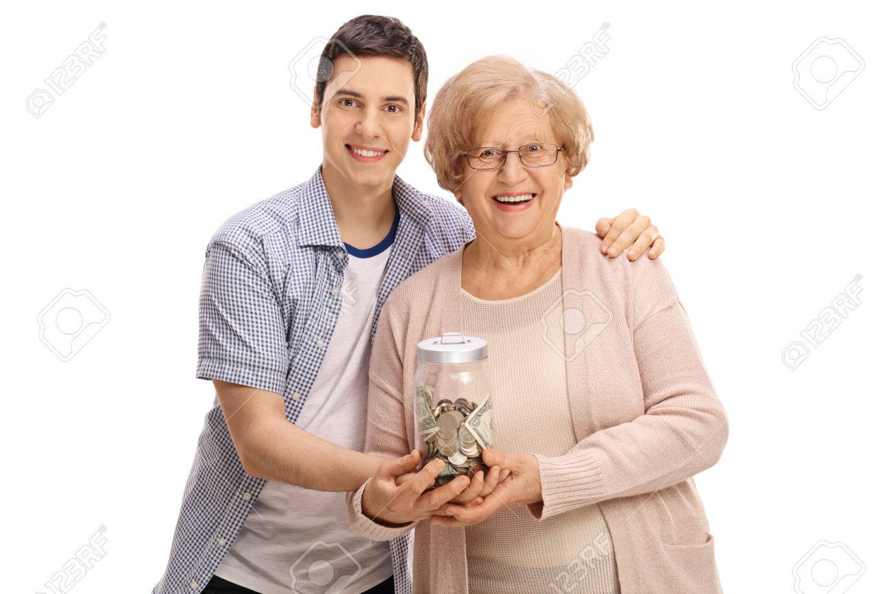 jeune homme et femme mature Jeune homme et femme mature
