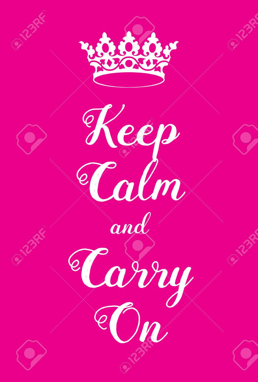 穏やかな キャリーのポスターを維持します ピンクのクラウンと 乙女チックな Ww2 ポスター適応 有名な第二次世界大戦イギリスの動機付けのポスター 女の子 のイラスト素材 ベクタ Image 6167