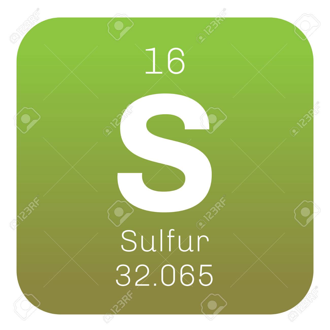 non-metal element. chemical Colored.. Abundant Sulfur element.