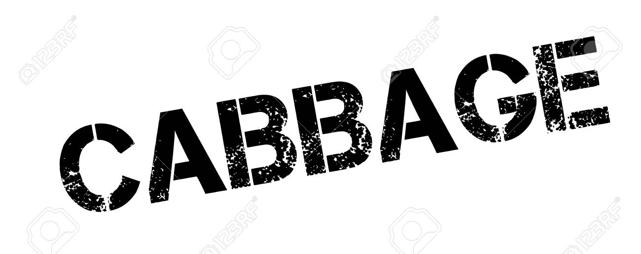 キャベツのゴム印 ほこり傷とグランジ デザイン 効果は クリーンで