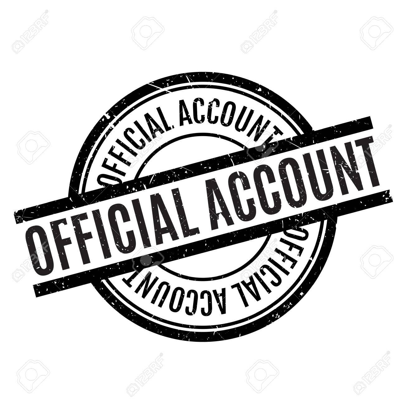 公式アカウントのゴム印のイラスト素材 ベクタ Image 68344146