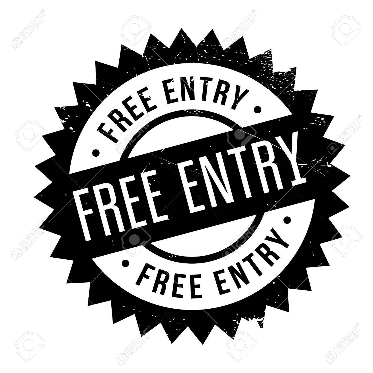 入場無料のスタンプです ほこり傷とグランジ デザイン 効果は クリーンでさわやかな一見のために簡単に削除できます 色が簡単に変更されます のイラスト素材 ベクタ Image