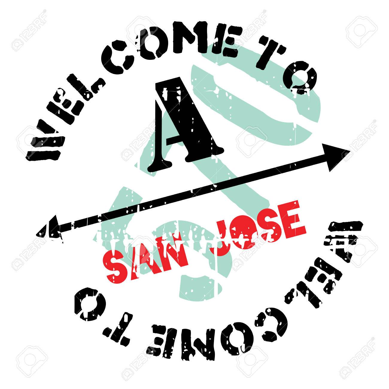 サンノゼのスタンプです ほこり傷とグランジ デザイン 効果は クリーンでさわやかな一見のために簡単に削除できます 色が簡単に変更されます のイラスト素材 ベクタ Image