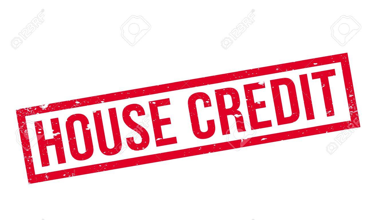 Haus Kredit Stempel Grunge Design Mit Staub Kratzer Die Effekte