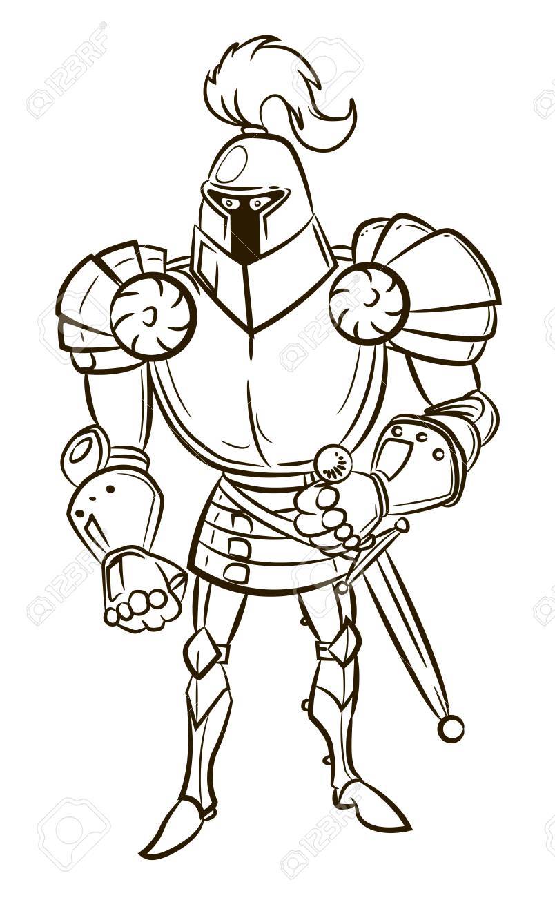 Image De Dessin Anime Du Chevalier Medieval Clip Art Libres De Droits Vecteurs Et Illustration Image