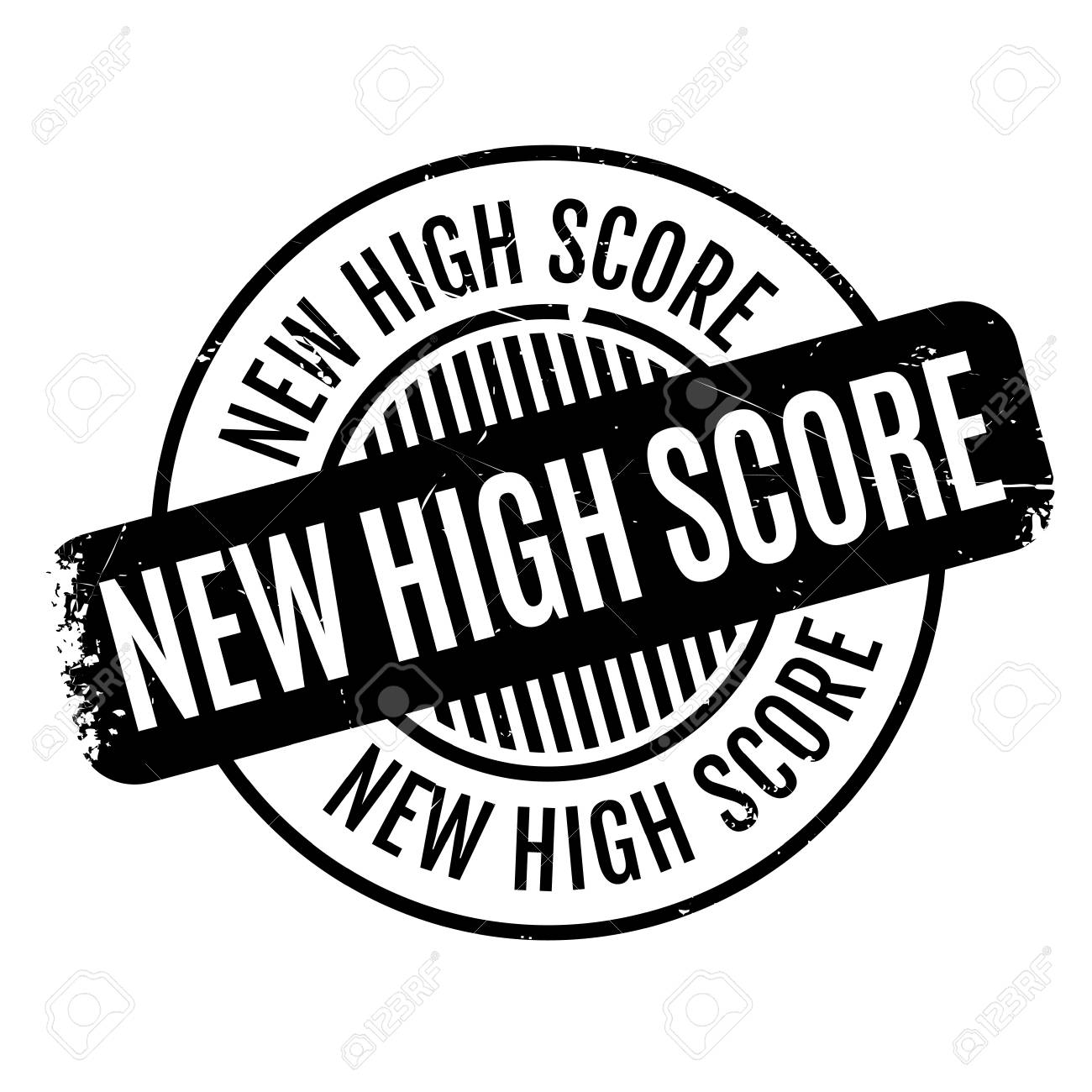 New High Score Rubber Stamp Royalty Free SVG, Cliparts, Vectors, and Stock  Illustration. Image 81410486.