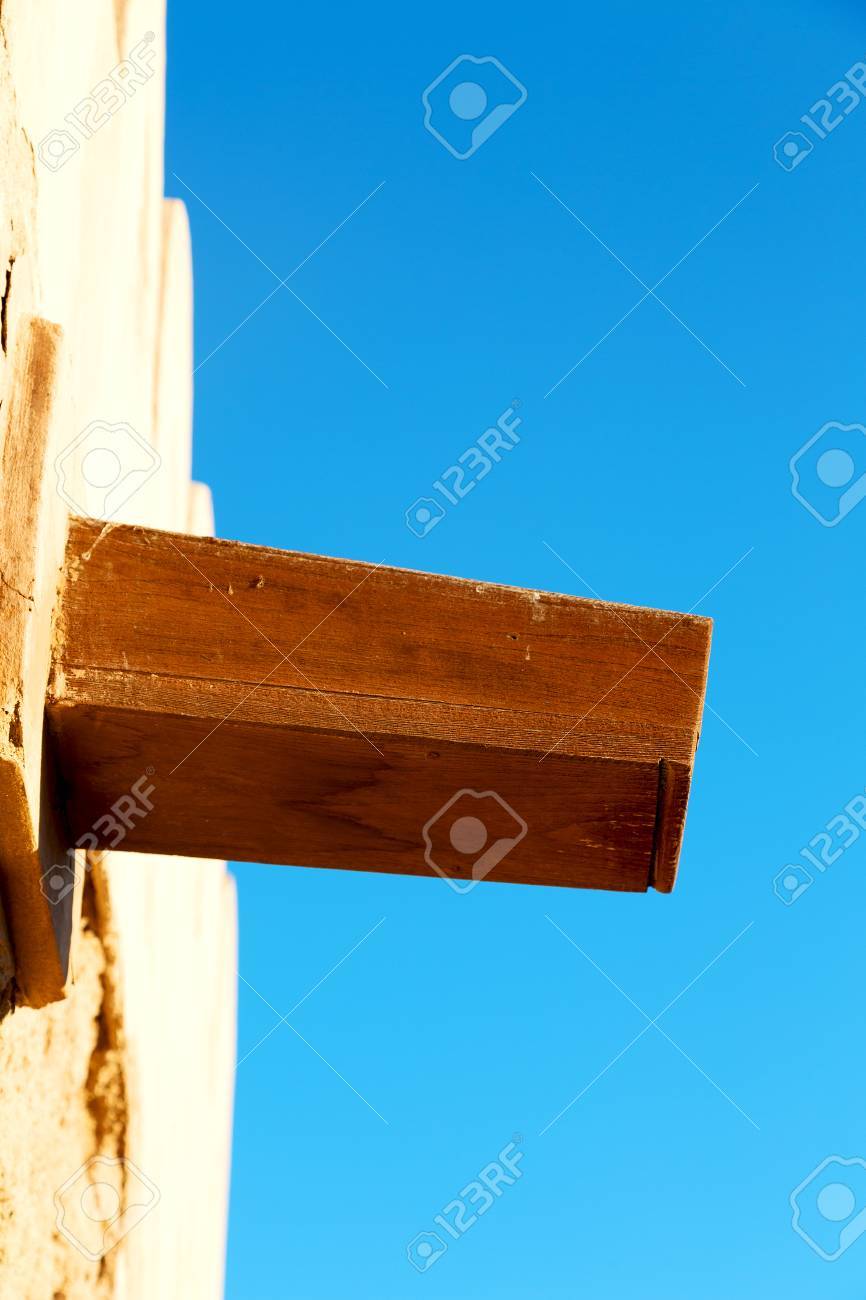 Wasserleitung Fur Den Regen Im Antiken Omans Haus Lizenzfreie