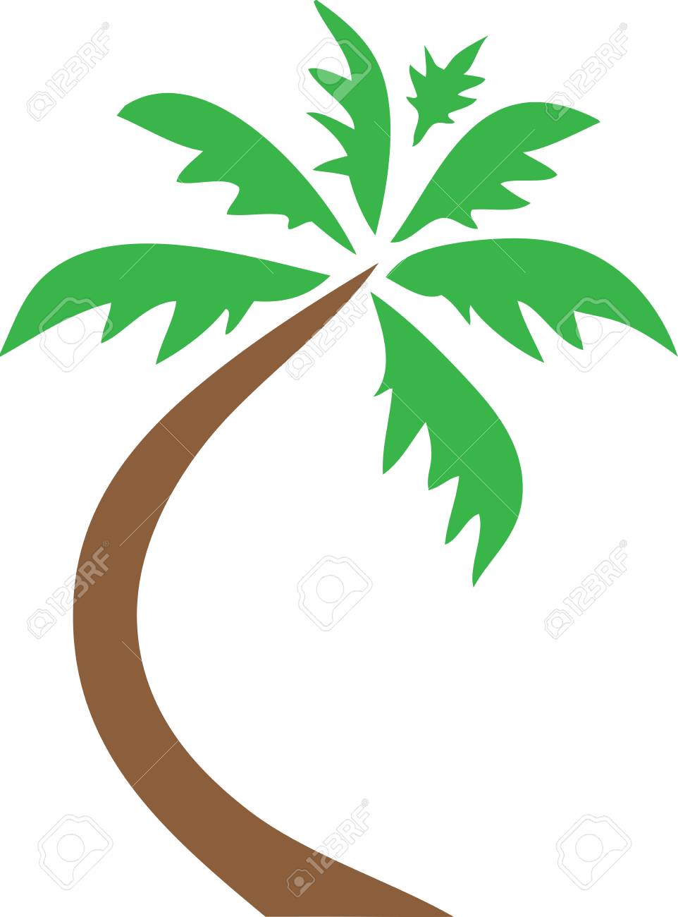 Palm Tree Icon Clip Art Royalty Free Cliparts Vectors And Stock