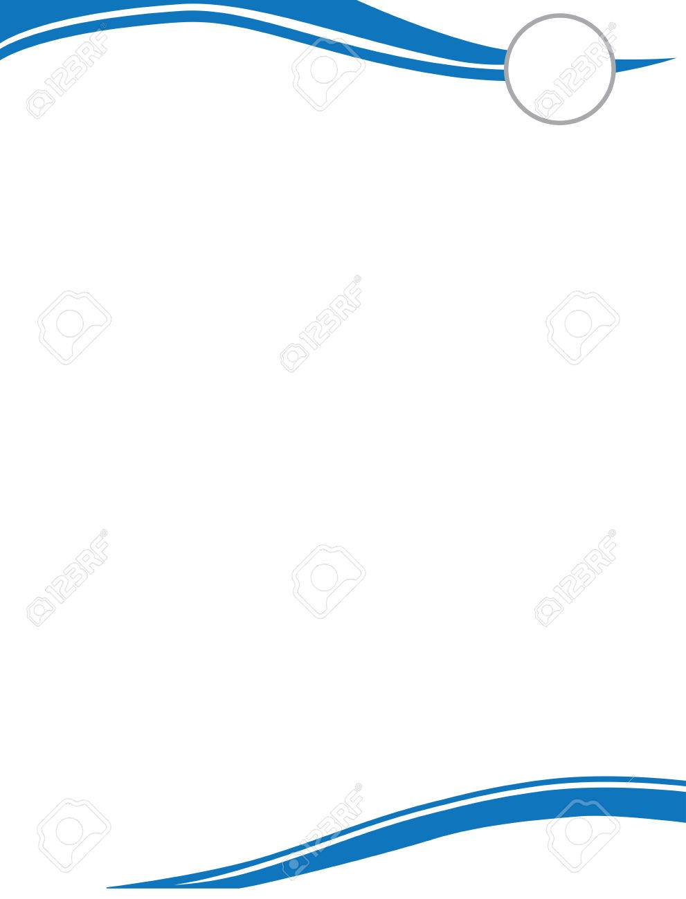 青い渦巻レターヘッド円のイラスト素材 ベクタ Image