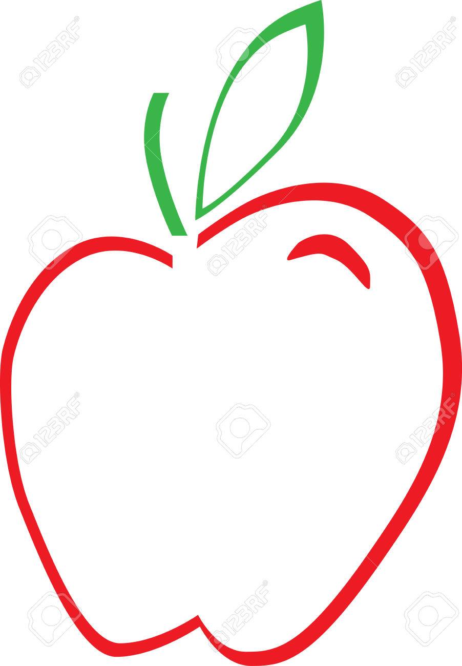 Download Apple Outline Royalty Free Cliparts Vectors And Stock Illustration Image 60893119