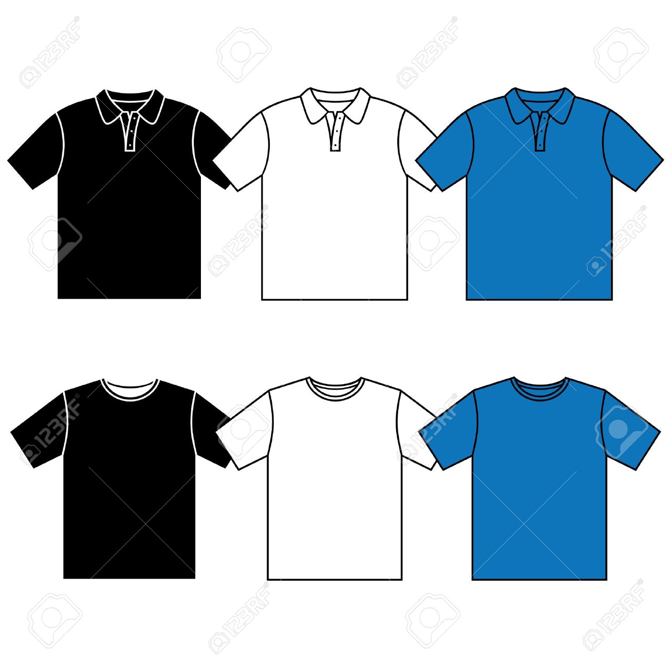 Download T Shirt Polo Royalty Free Cliparts Vectors And Stock Illustration Image 12212202