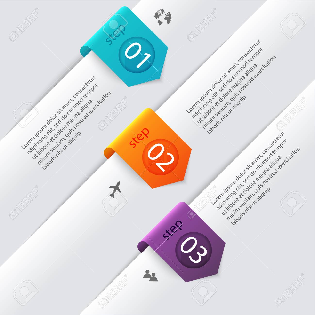 vector colorful info graphics