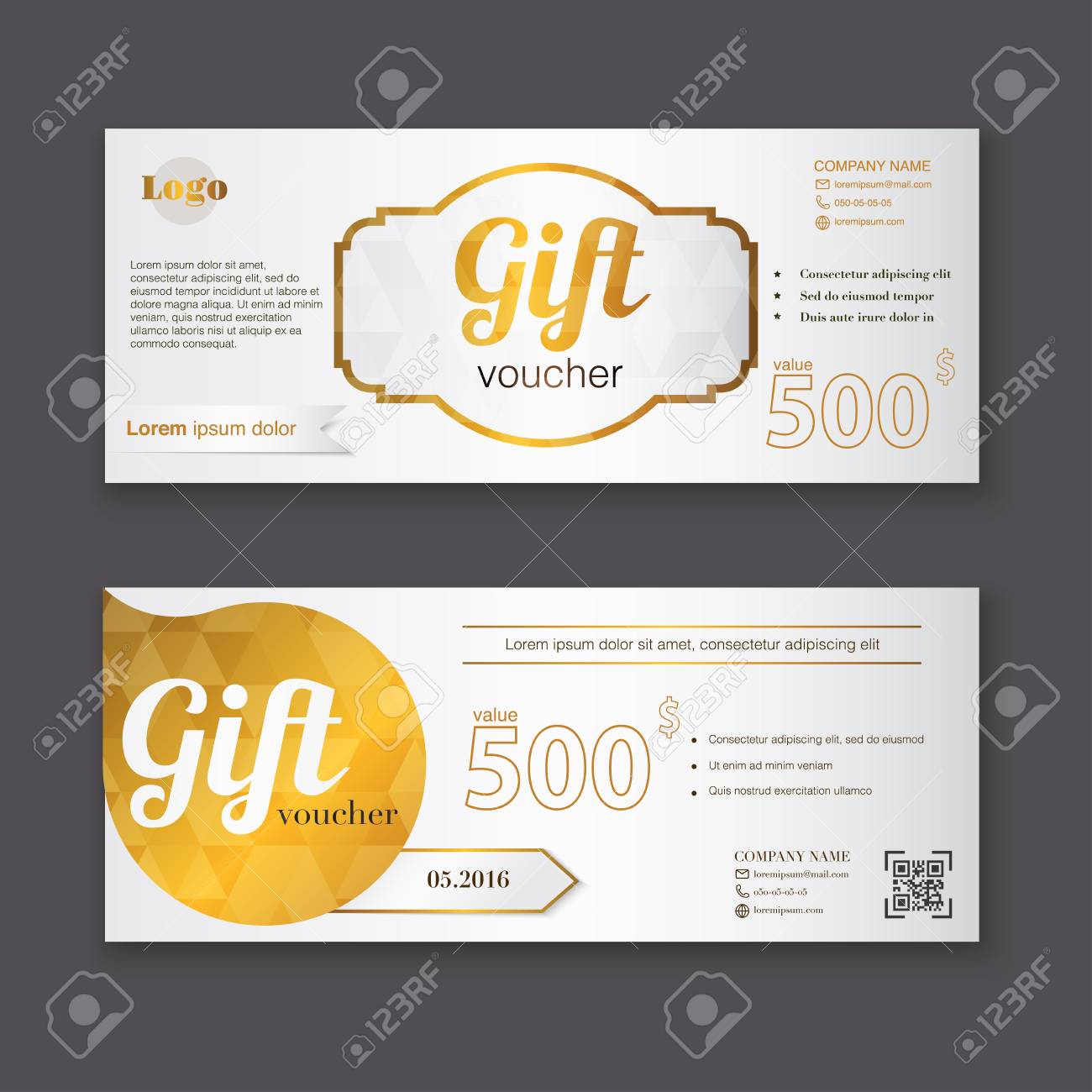 gift voucher template with gold pattern gift certificate design a gift certificate
