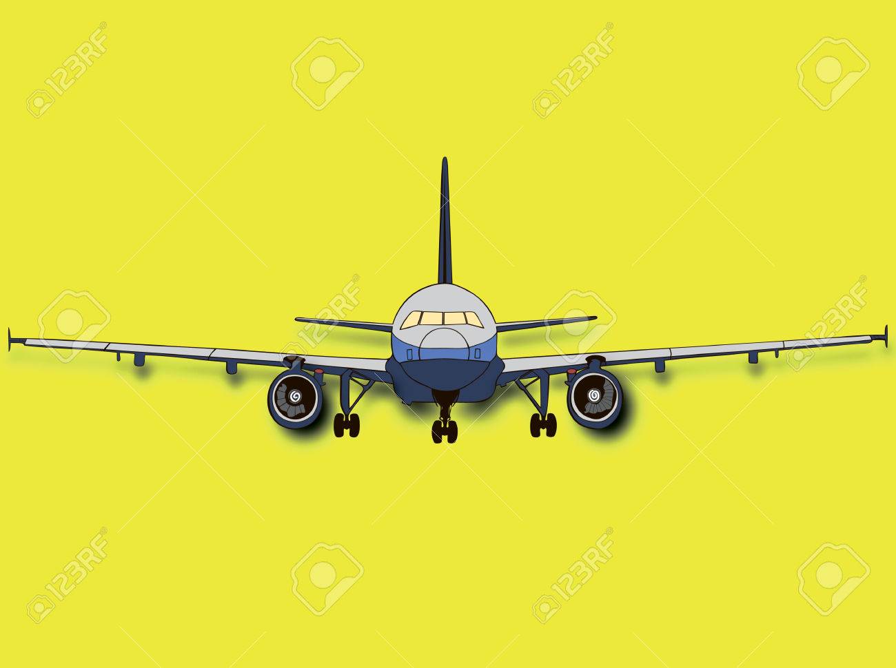 avión de aire gran plano avión en el cielo alas de los aviones