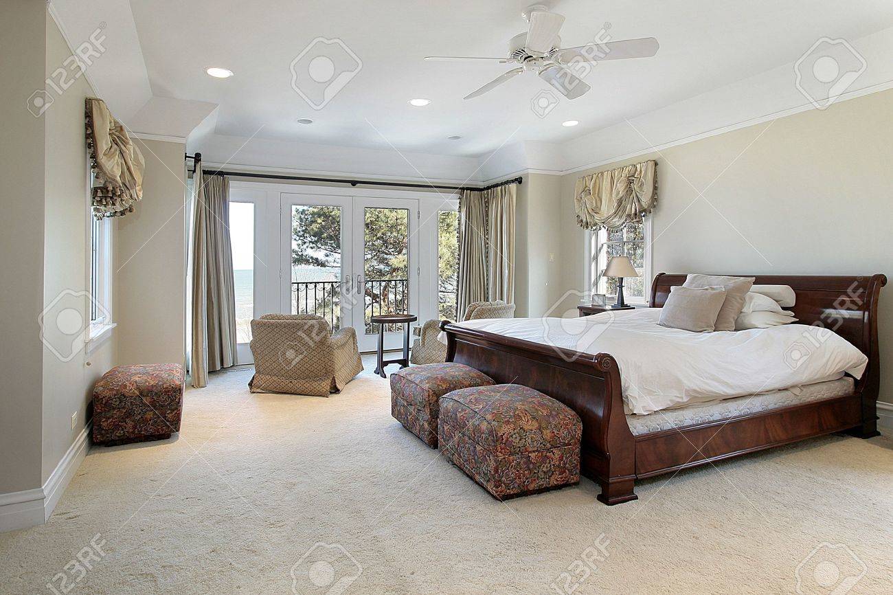 Luxury Homes Master Bedroom master bedroom in luxury home with lake view stock photo, picture Luxury Homes Master Bedroom master bedroom in luxury home with lake view stock photo, picture