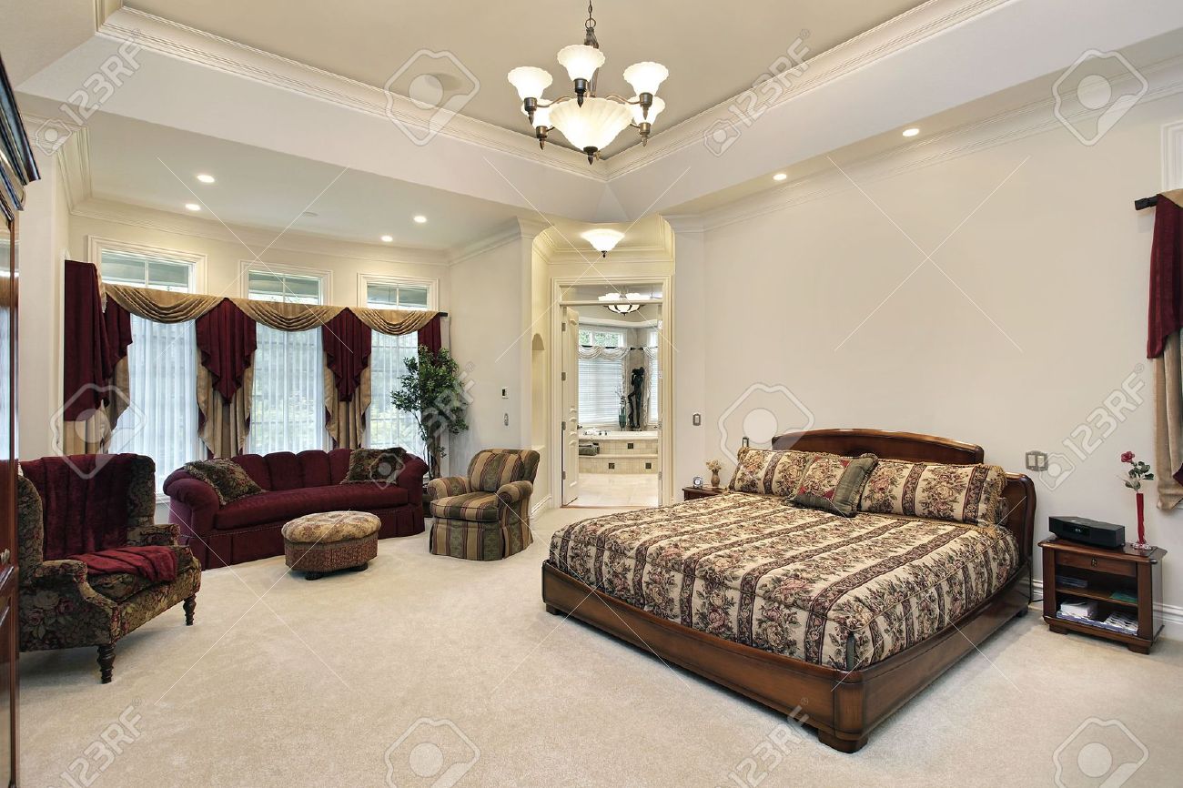 master bedroom in luxury home with view into bathroom stock photo 6739144 - Luxury Homes Master Bedroom master bedroom in luxury home with view into bathroom stock photo 6739144 - Luxury Homes Master Bedroom