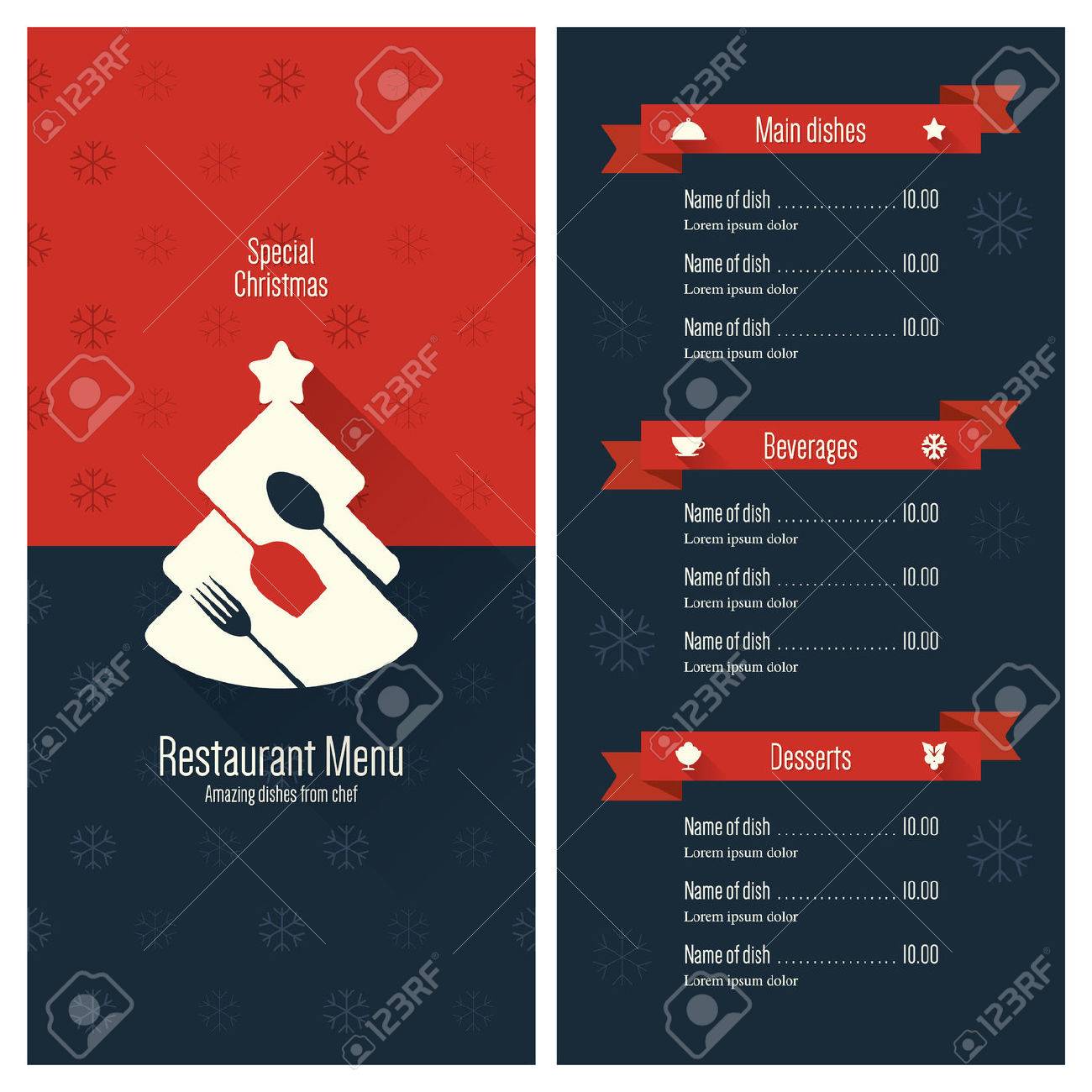Special Christmas festive menu design - 31871649 Special Christmas festive menu design - 31871649