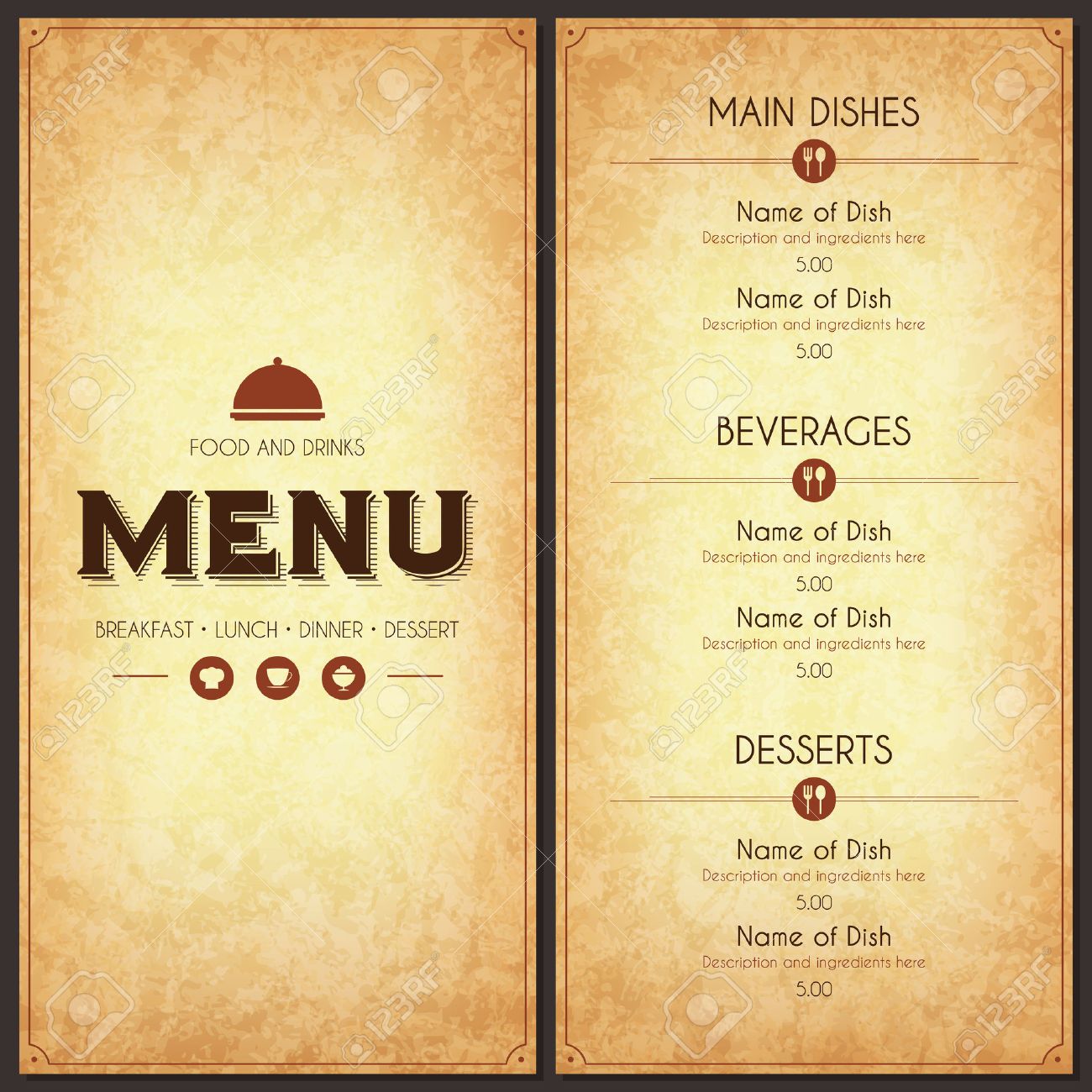 restaurant menus design