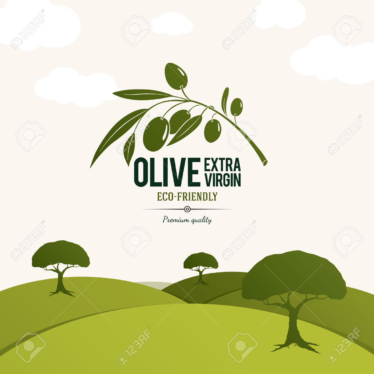 olive label logo design