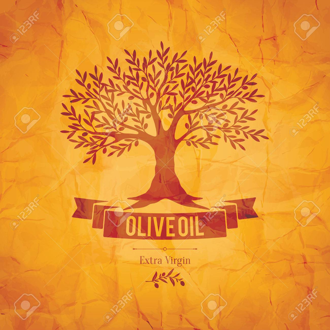 Olive label, logo design. Olive tree - 35168178 Olive label, logo design. Olive tree - 35168178
