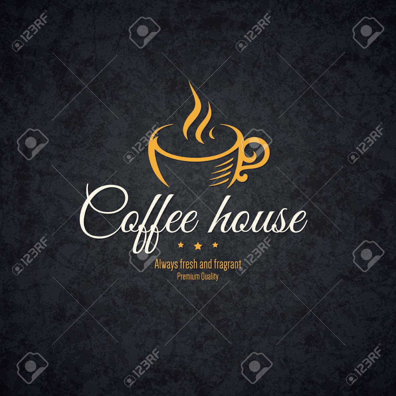Vintage design for coffee house, cafeteria, bars, restaurant, tea shop - 43961251 Vintage design for coffee house, cafeteria, bars, restaurant, tea shop - 43961251