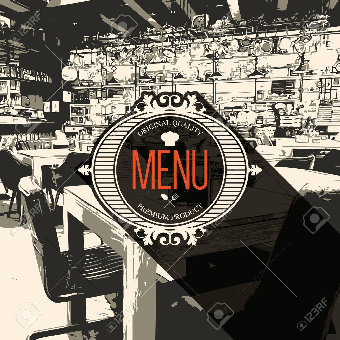 restaurant menu design vector menu brochure template for cafe