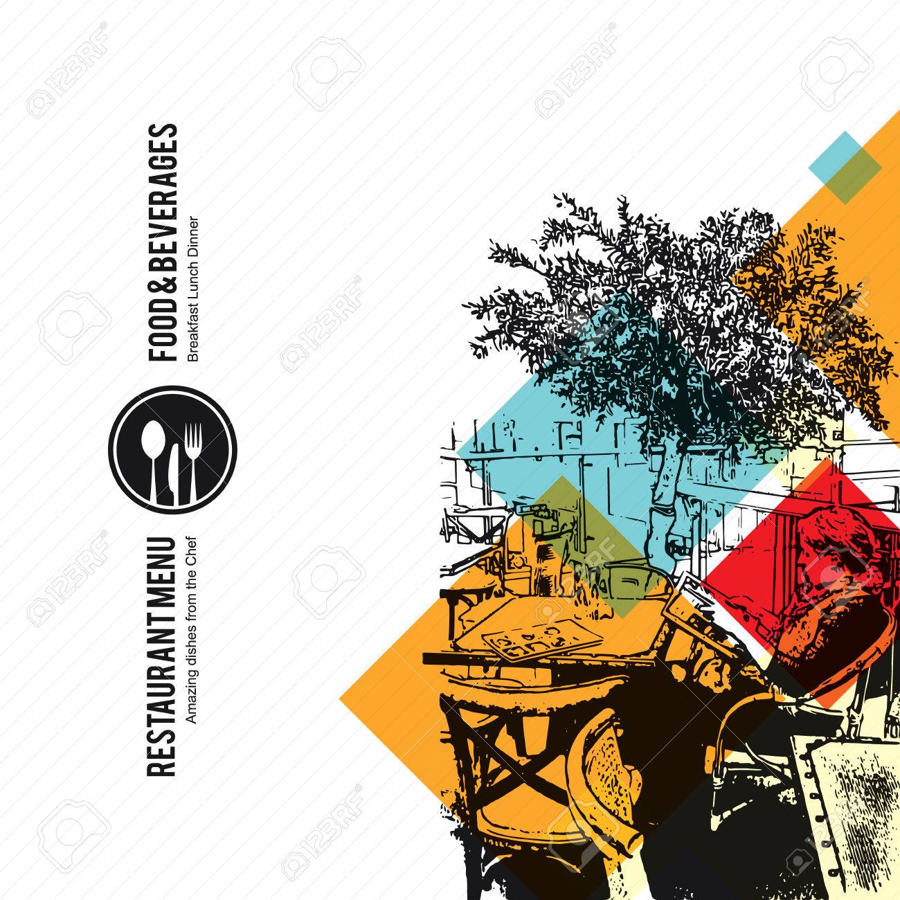 restaurant menu design vector menu brochure template for cafe