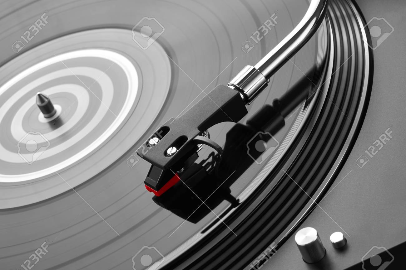 Turntable Vinyl Record Player Sound Technology For Dj To Mix