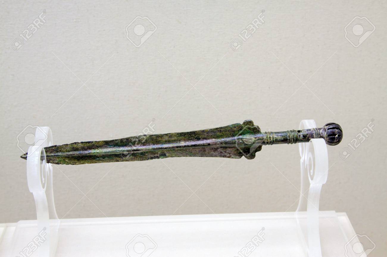 極上珍品 戦国時代 青銅製 青銅剣 魚腸剣 刀武具 賞物 擺件 骨董唐物