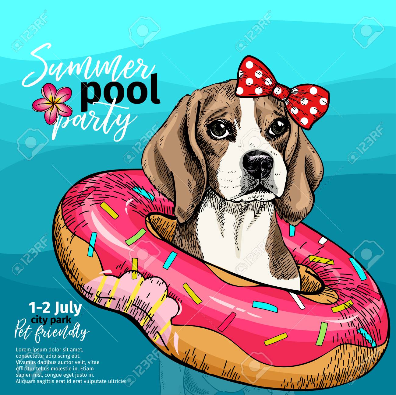 dog swim float