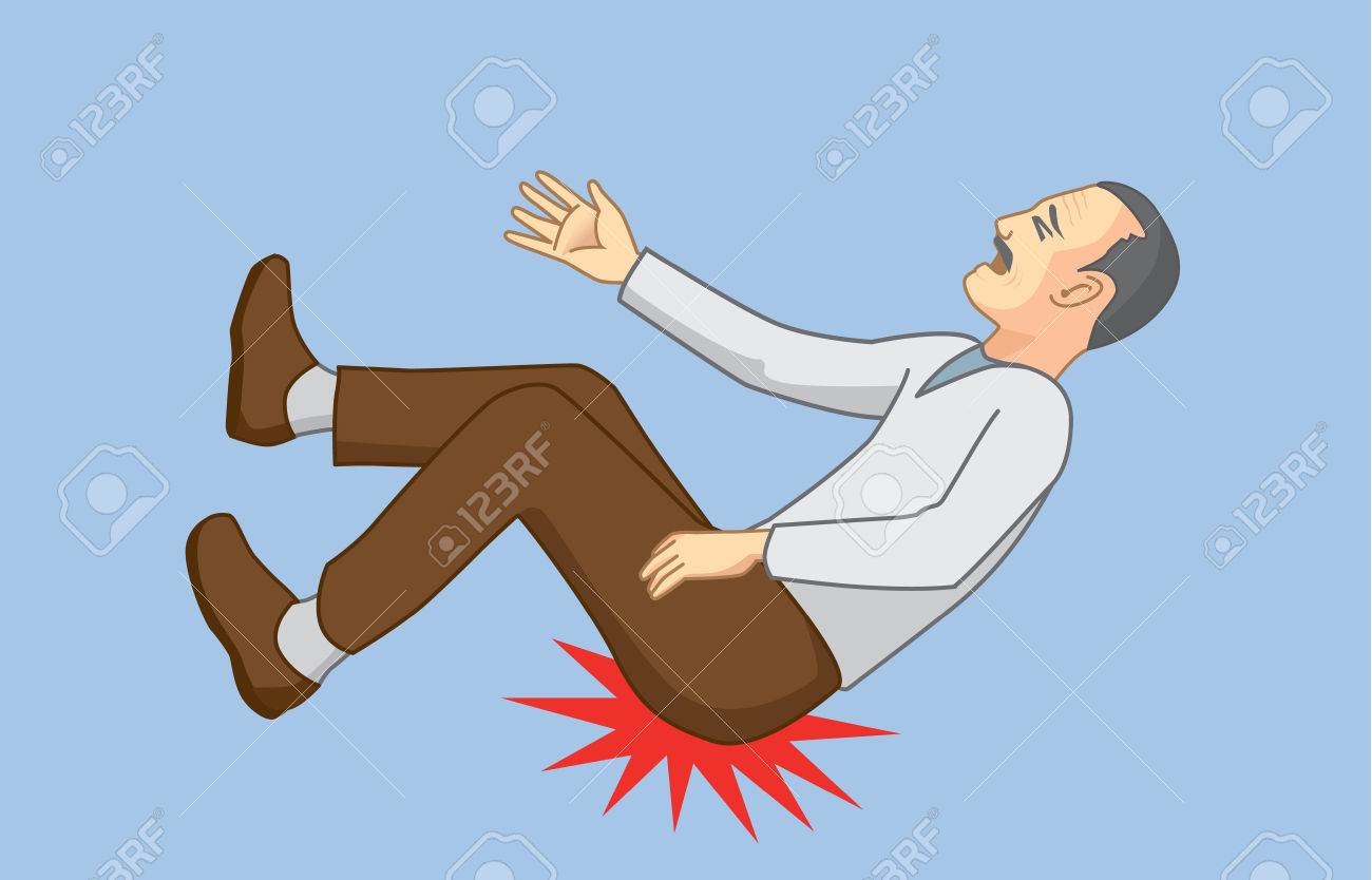 老人は転落事故と腰を地面にヒットします シニアの健康についてのイラスト のイラスト素材 ベクタ Image 老人は転落事故と腰を地面にヒットします シニアの健康についてのイラスト のイラスト素材 ベクタ Image