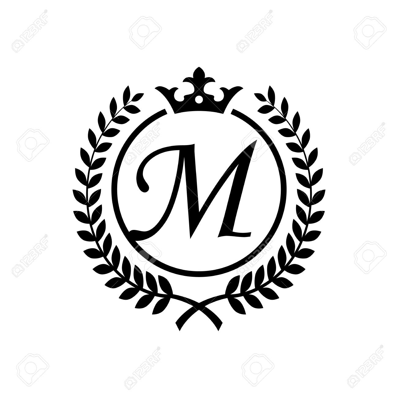royal letter m symbol royalty free cliparts vectors and stock m m meats flyer