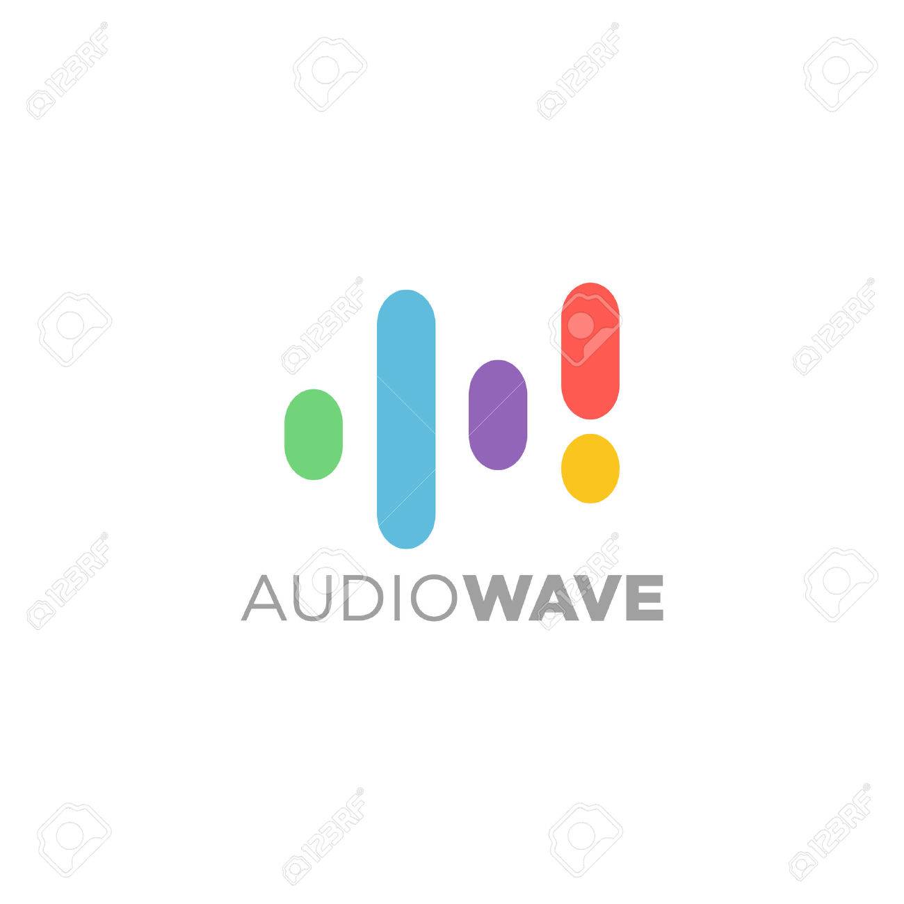 Music Logo concept sound wave, Audio Technology, Abstract Shape - 66645070 Music Logo concept sound wave, Audio Technology, Abstract Shape - 66645070