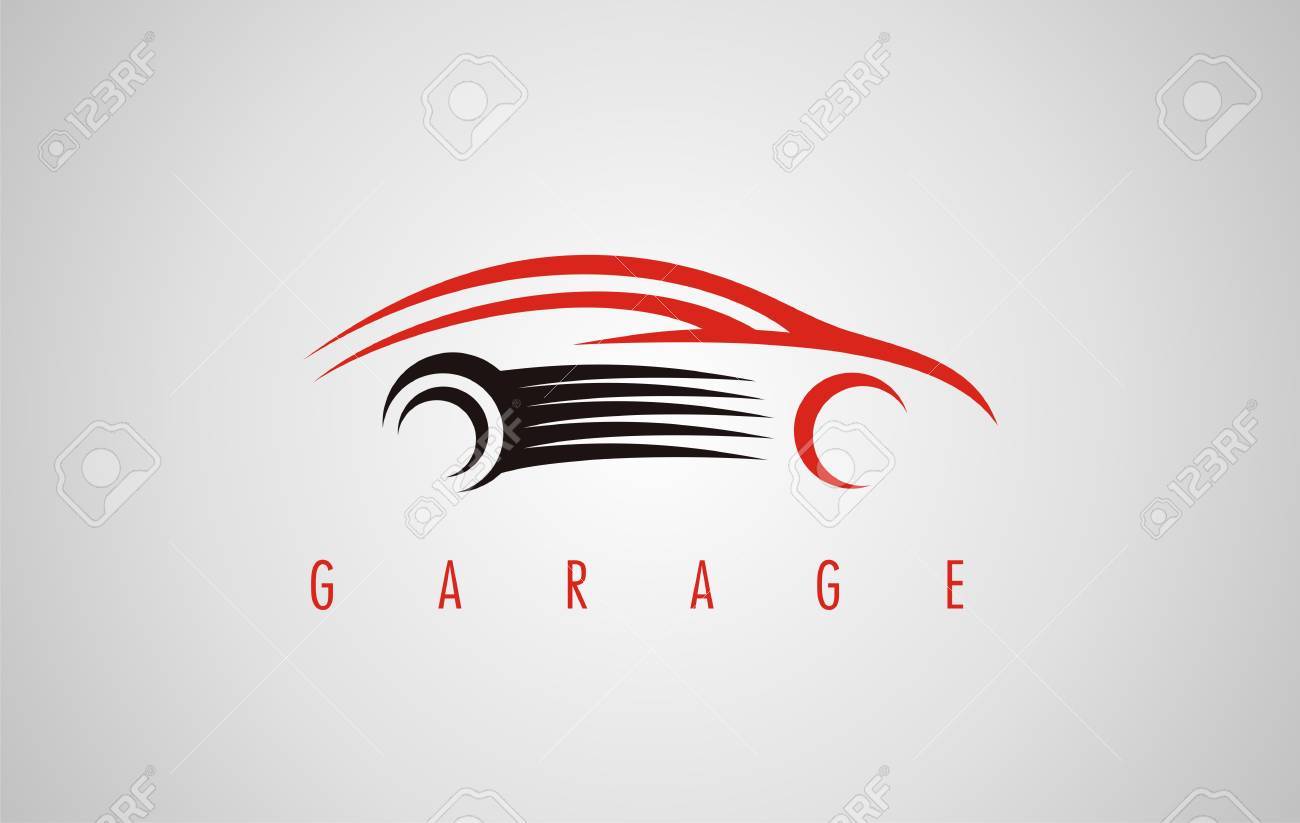 garage car services symbol cars sign illustration design