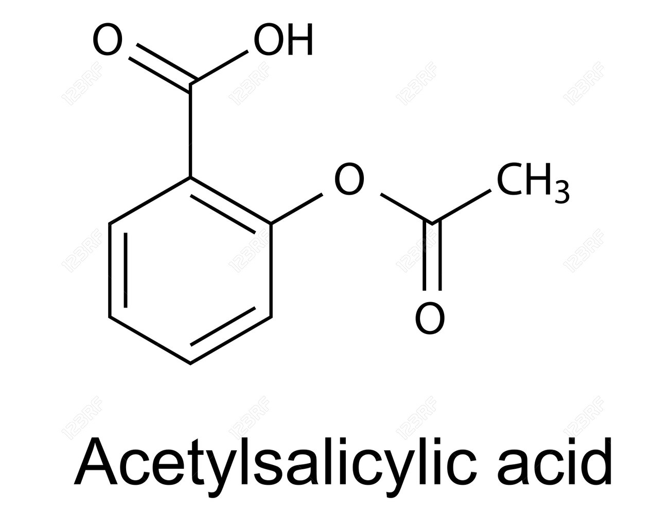 Structural chemical formula of acetylsalicylic acid aspirin , vector, 2d illustration, isolated on white background - 27535459 Structural chemical formula of acetylsalicylic acid aspirin , vector, 2d illustration, isolated on white background - 27535459
