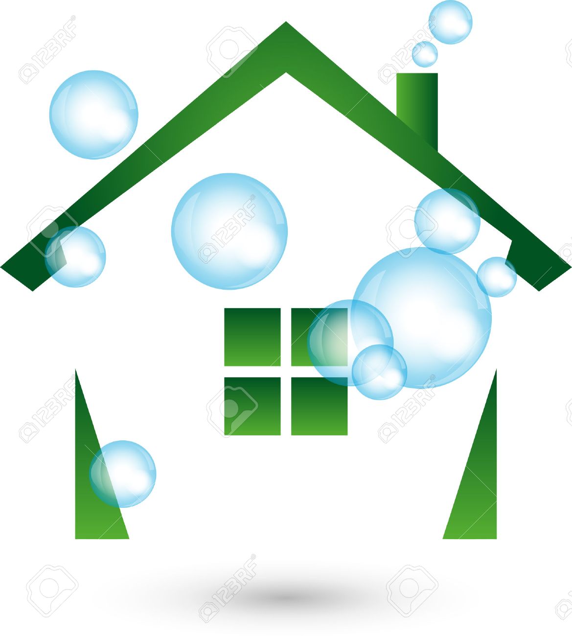 house cleaned logo cleaning cleaning company royalty free house cleaned