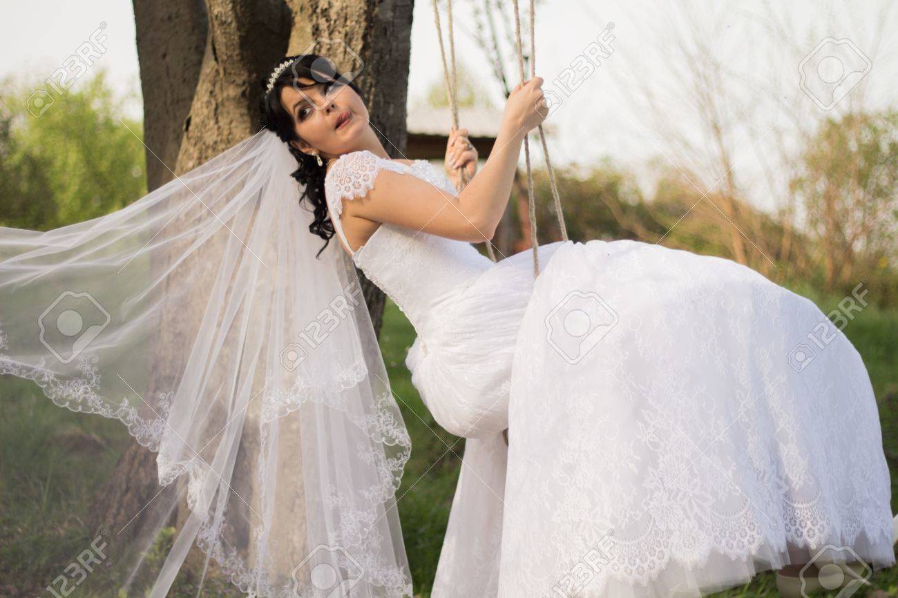 swing bridal dress