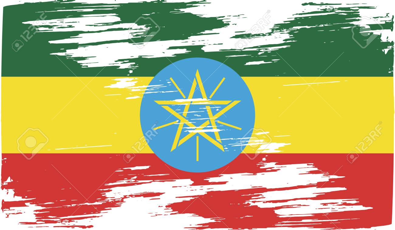 Flag Of Ethiopia With Old Texture. Illustration Stock Photo, Picture and  Royalty Free Image. Image 37527594., image size:1300x758