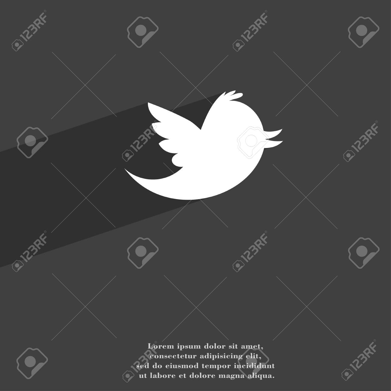 Social Media, Messages Twitter Retweet Icon Symbol Flat Modern Web Design  With Long Shadow And Space For Your Text. Illustration Stock Photo, Picture  and Royalty Free Image. Image 49034314., image size:1300x1300