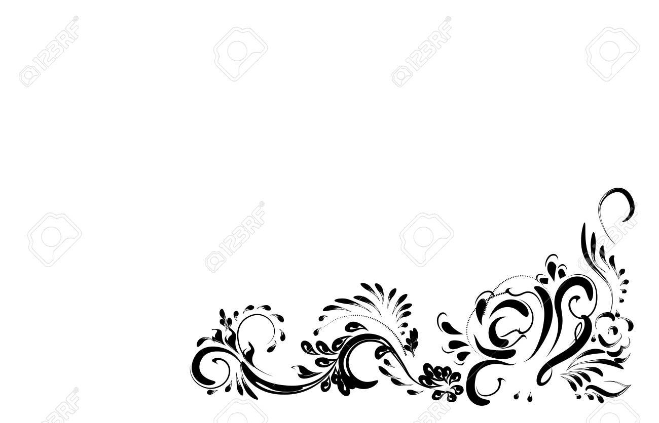 4 X Posavasos-Floral Flores Vintage Negro Estilo #45035