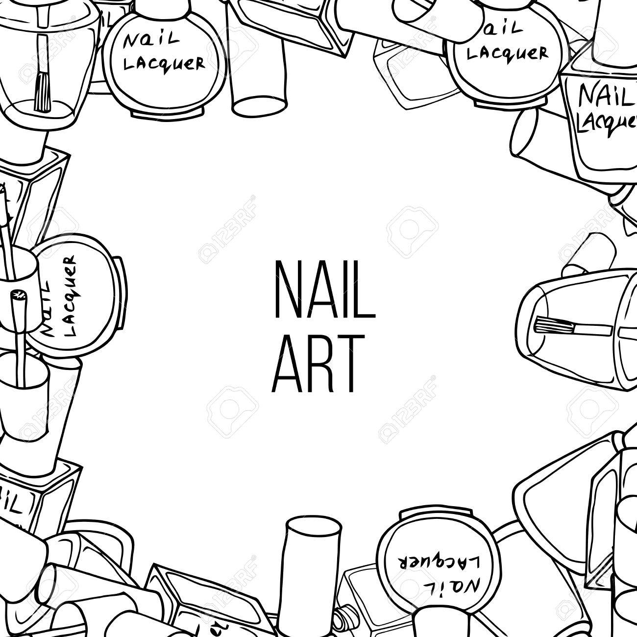 ベクトル ネイル ラッカー ボトル 黒と白の手描画フレーム のイラスト素材 ベクタ Image ベクトル ネイル ラッカー ボトル 黒と白の手描画フレーム のイラスト素材 ベクタ Image
