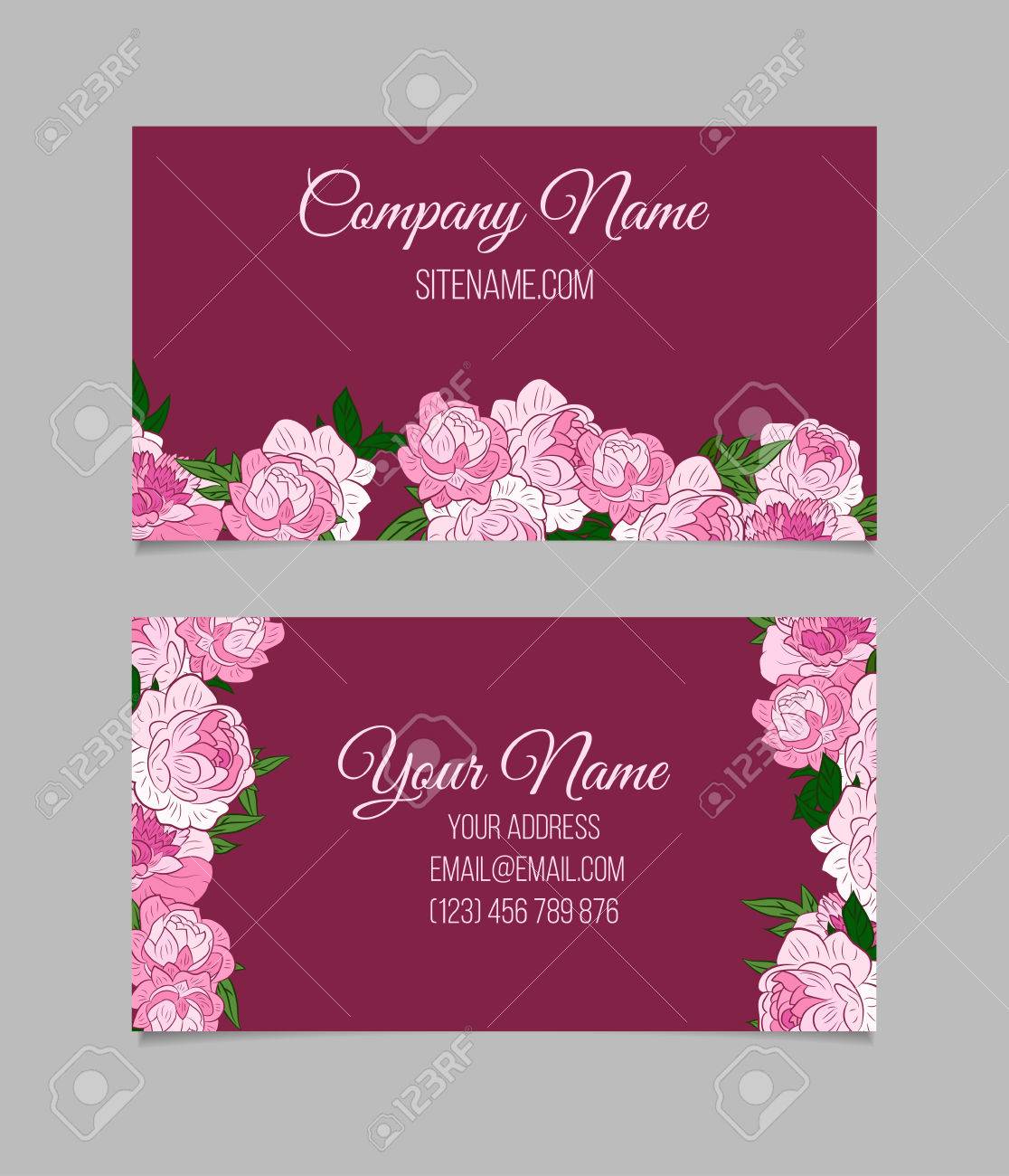 double sided business card template